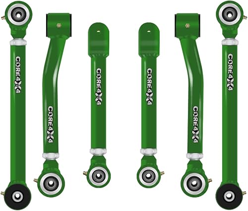 CORE 4 x 4 brazos de control ajustables nivel 2 juego completo verde (para Jeep Grand Cherokee WJ 1999-2004)