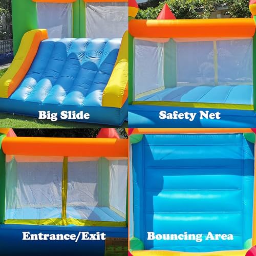 YARD Bounce House, Inflatable Bounce House with Slide for Kids 5-12, Bouncy House with Blower for Outdoor Backyard/Indoor, 12ft x 9ft x 8ft Bouncy Castle, Jump House for Adult Toddlers Kids Party - Image 4