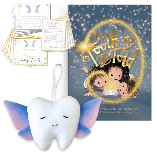 Squishie Tooth Fairy Pillow with Pocket and Poem | Tooth Fairy Gifts for Boys and Girls | Tooth Holder Plushie, Coy