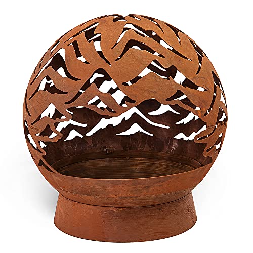 Hansmeier Feuerkorb Feuerschale - Feuerkugel abnehmbar - mit...