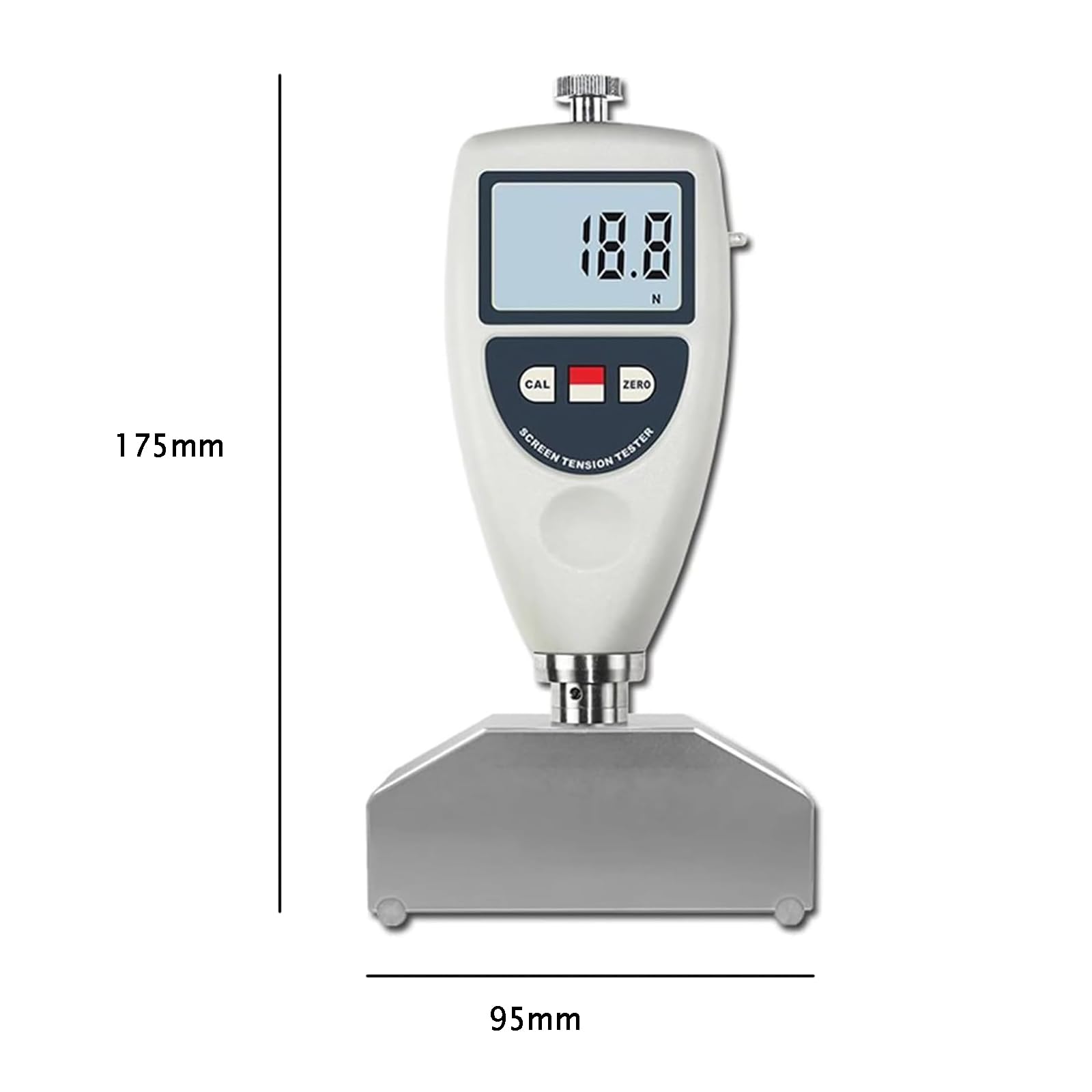 Digitales Tensiometer für Drahtgeflecht, LCD-Bildschirm, Genauigkeit ±0,5 N/cm, Bereich 7 ~ 40 N/cm, Datenausgabe für Siebdruck