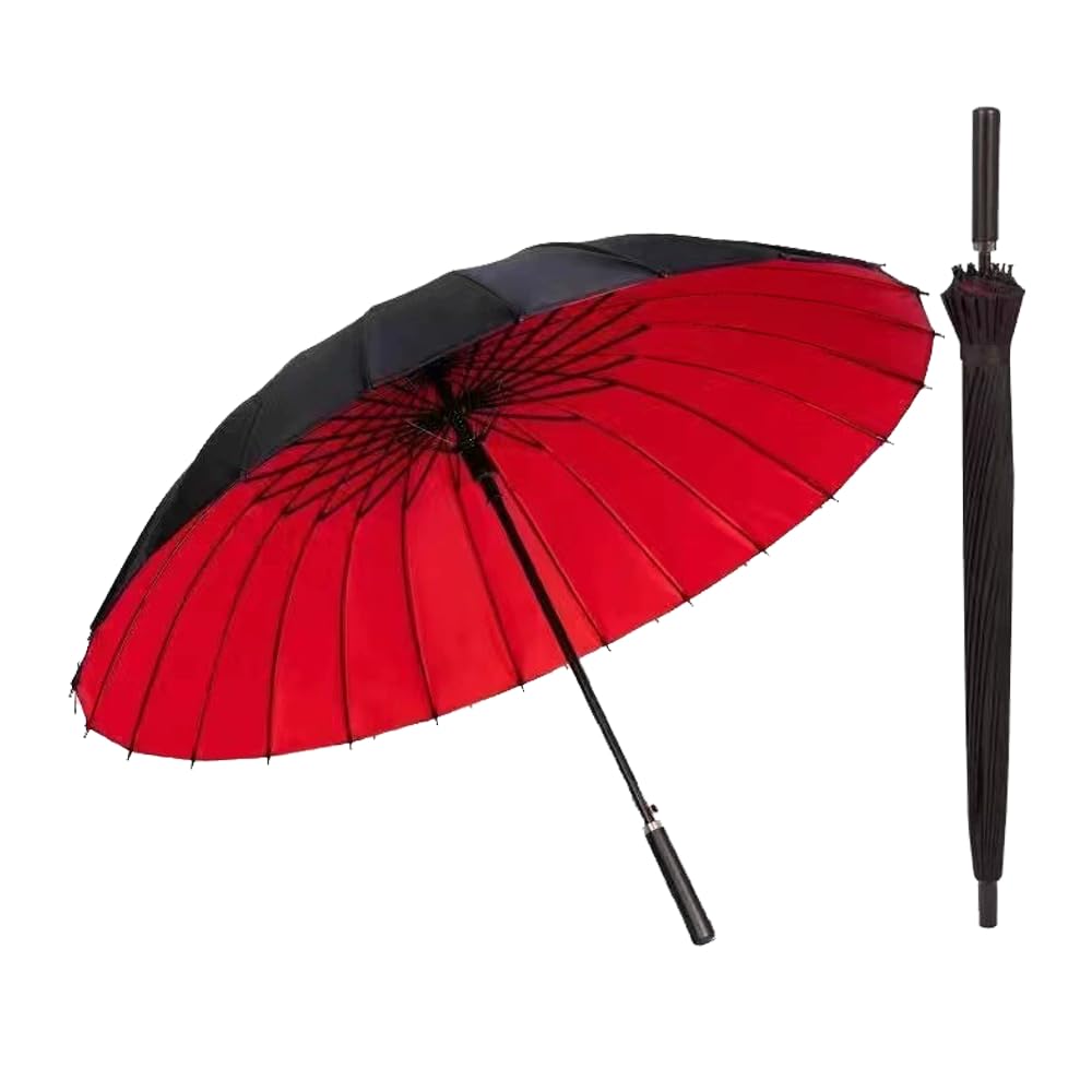 Grand Parapluie De Golf Protection UV UPF 50+ Double Auvent Parapluie XXL, Ombrelle Anti Tempete, Automatique Parapluie Solide Coupe-Vent, Imperméable Pour Homme Et Femme