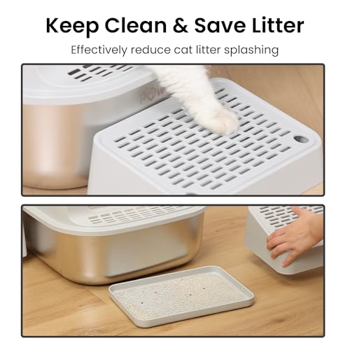Caja sanitaria para gato acero inoxidable X-Large 2 unidades miniatura 2