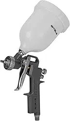 STELS Pistola De Pintura Tanque Alto 600Ml Alimentação Por Gravidade Pneumática Alta Precisão Pressão 7 Bar Aplicação Em Plástico Metal Madeira Cerâmica