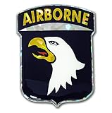 U.S. Army 101st Airborne Screaming Eagles Reflective 3D Decal Domed Sticker Emblem