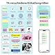BeatCat Mini Etikettendrucker mit Klebeband – Bluetooth Etikettendrucker für Heim und Büroorganisation, tragbarer Thermo Aufkleberdrucker mit verschiedenen Vorlagen für das Smartphone (Blau)
