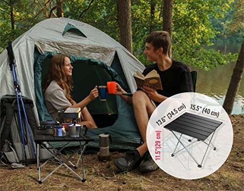 TREKOLOGY Small Camping Table - Beach Table That Fold Up - Lightweight, Foldable, Potable Folding Small Outdoor Table - for Camp, Hiking, Campers & Summer Outing Trip by TREKOLOGY - Image 5