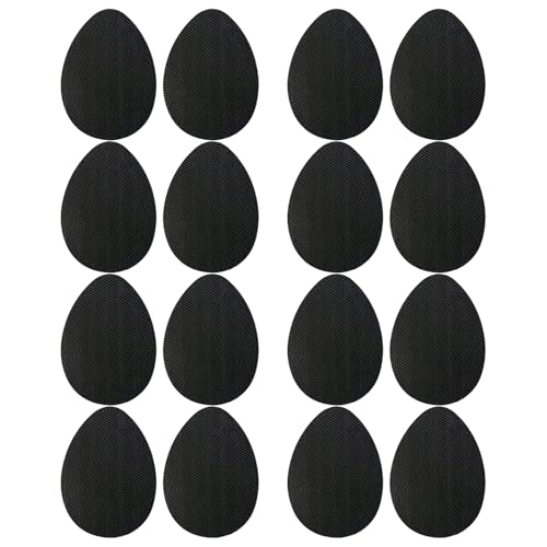 Lifgwas 8 Pares De Almohadillas De Goma Para Suelas De Zapatos Suela Antideslizante Autoadhesivas Para Tacones Altos Calzado Deportivo Botas,negro