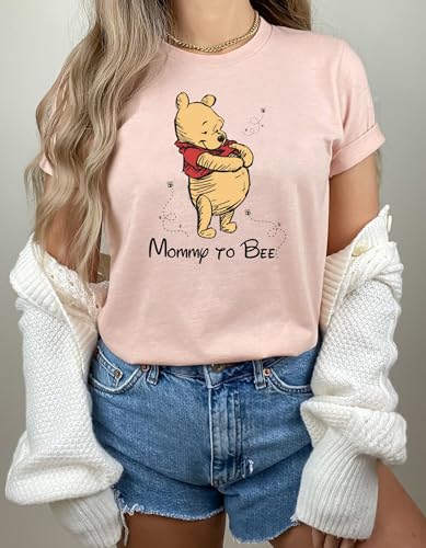 Mommy to Bee Shirt, Daddy to Bee Shirt, Pregnancy Reveal Shirt,Pooh Mommy shirt, Family Matching Shirt, Funny Mom Tee, New Mom Gift3