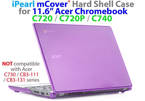 mCover Purple iPearl Hard Shell Case for 11.6