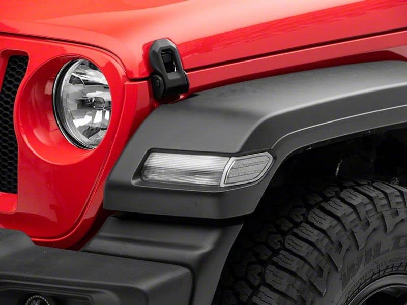 Axial Raxiom Series LED Fender Flare Marker Lights; Clear Compatible for 18-25 Jeep Wrangler JL