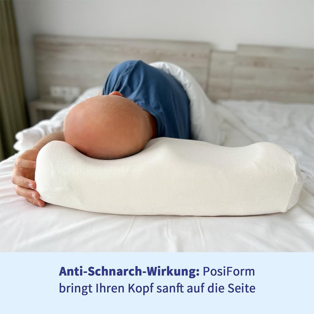 PosiForm Anti-Schnarch-Kissen Memoryschaum 57,5 cm x 31 cm x 13 cm