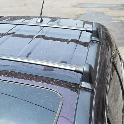 Barras de techo para CRV 2007-2011 con rieles laterales negros de 60 kg 6