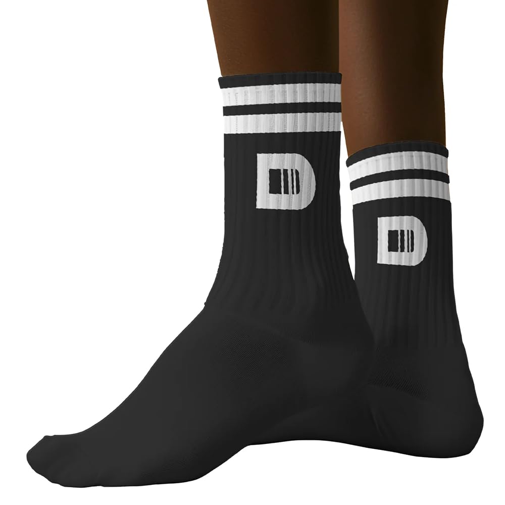 OFFICIAL DAPP Sports & Gym Workout Socks for Men & Women - Odour Free, Premium Cotton, Calf Length (IN, Alpha, Free Size, Black)