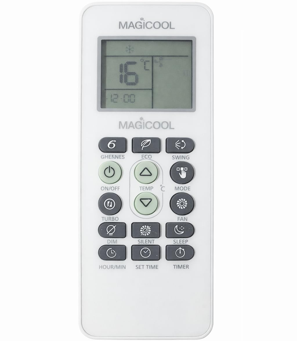 Universal AC Remote Compatible for Whirlpool Magicool Split AC Remote No 173 (6th Sense Eco Dim Button), White (Work Only If Your Old Remote Same)-image-46