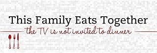 ArtDirect Family Eats Together Unframed Art Print Giclee Poster by SD Graphics Studio - Ready for Framing with Customization Sizes 10x3, 14x5, 20x7, 36x12, 48x16, and 60x20 Inches