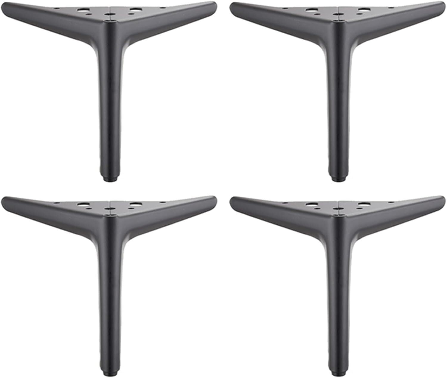 Rhllvj Black-A Metal Furniture Feet Modern Triangle Sofa Feet, Electroplated Polished Finish, Diy Alternative Sofa Feet(Black-A)