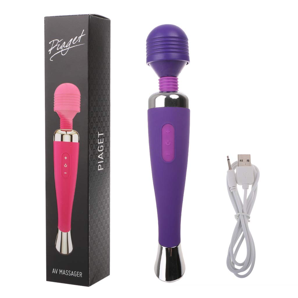 Massager Handheld with 7 Powerful Speeds Patterns, Personal Body Massager for Back Neck Shoulder Sore (Purple)