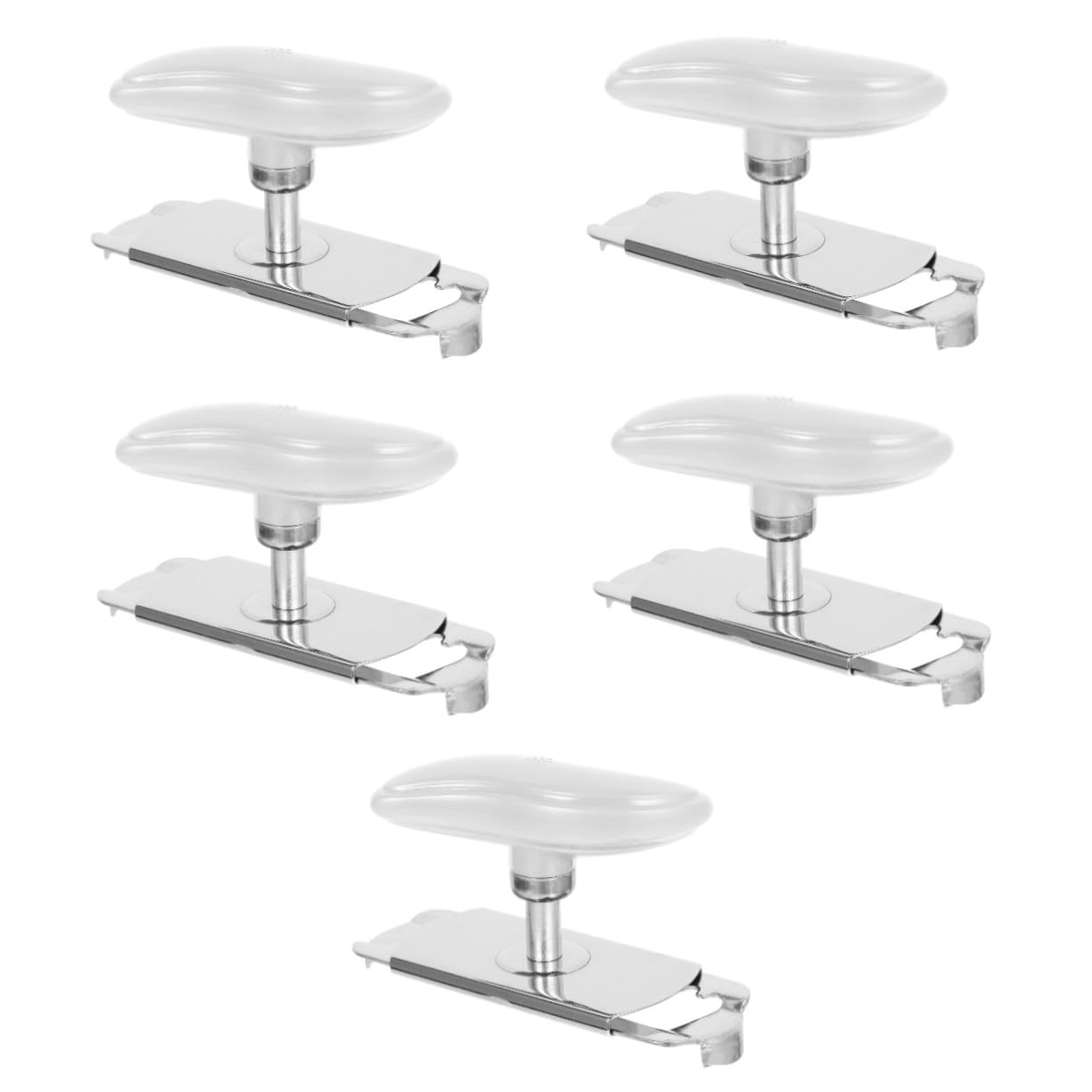 Alipis 5 Pz apriscatole in acciaio inossidabile bottiglia pinza apri barattoli da tavolo vaso apriscatole per lattine can opener multifunzione apricoperchio portatile plastica