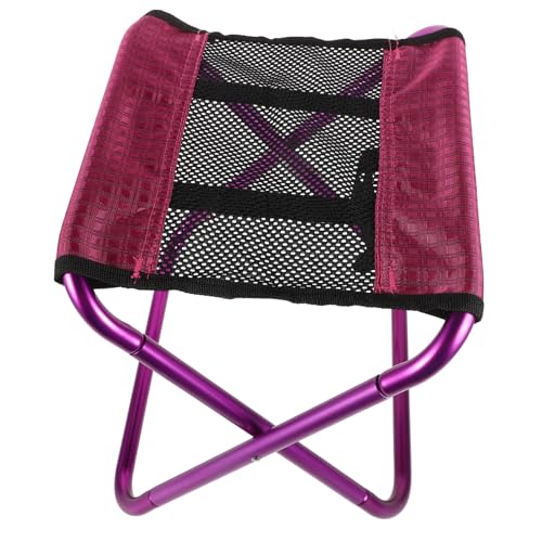 GALPADA Portable Folding Stool for Outdoor Camping Travel and Fishing Lightweight Oxford Sturdy Frame Compact Design for Easy Carrying and Storage