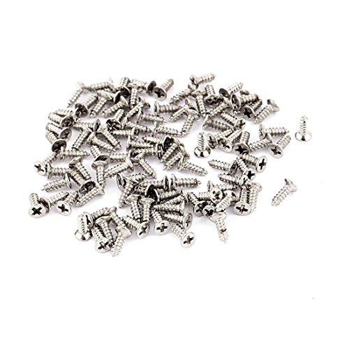 100 tornillos autorroscantes M1.2 x 4 mm acero inoxidable