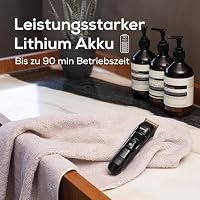Beurer MN4X Barttrimmer, Rasierapparat zum Rasieren und Trimmen, Bart Trimmer mit 2 hochwertige Edelstahlklingen, 10 Schnittlängen, 2-stufige Feineinstellung, Rasierer elektrisch Herren – Ansicht 5