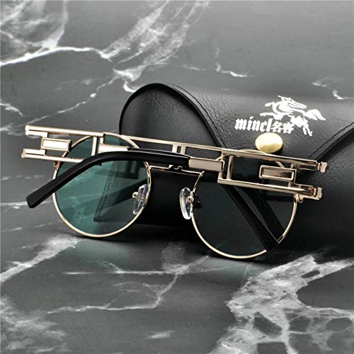 Image of mincl /Hip-Hop Square Metal Small Frame Clear Color Lens Sunglasses