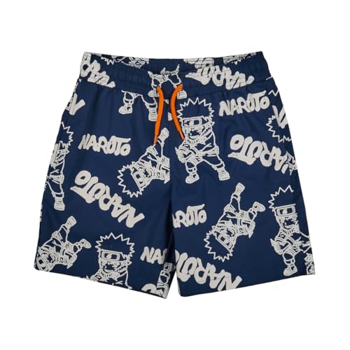 Naruto Color-Changing Line Art Boy's Navy Boardshorts2