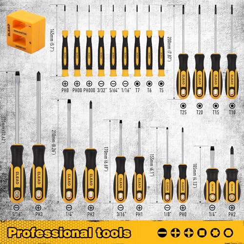 86-Piece Magnetic Screwdriver Set for Mechanics and Professionals