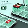 CYKOARMOR Game Card Case Holder for Nitendo Switch/Switch 2(2025) - Hard Shell Cartridge Case with 24 Game Slots & 24 Micro SD Card Slots, Portable Protective Organizer Traveler, Black/Blue