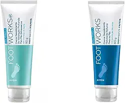 Creme de Hidratação Profunda para Pés Extrassecos com mateiga de Karité Footworks 80g + Hidratante Noturno Para Pés Footworks 80g