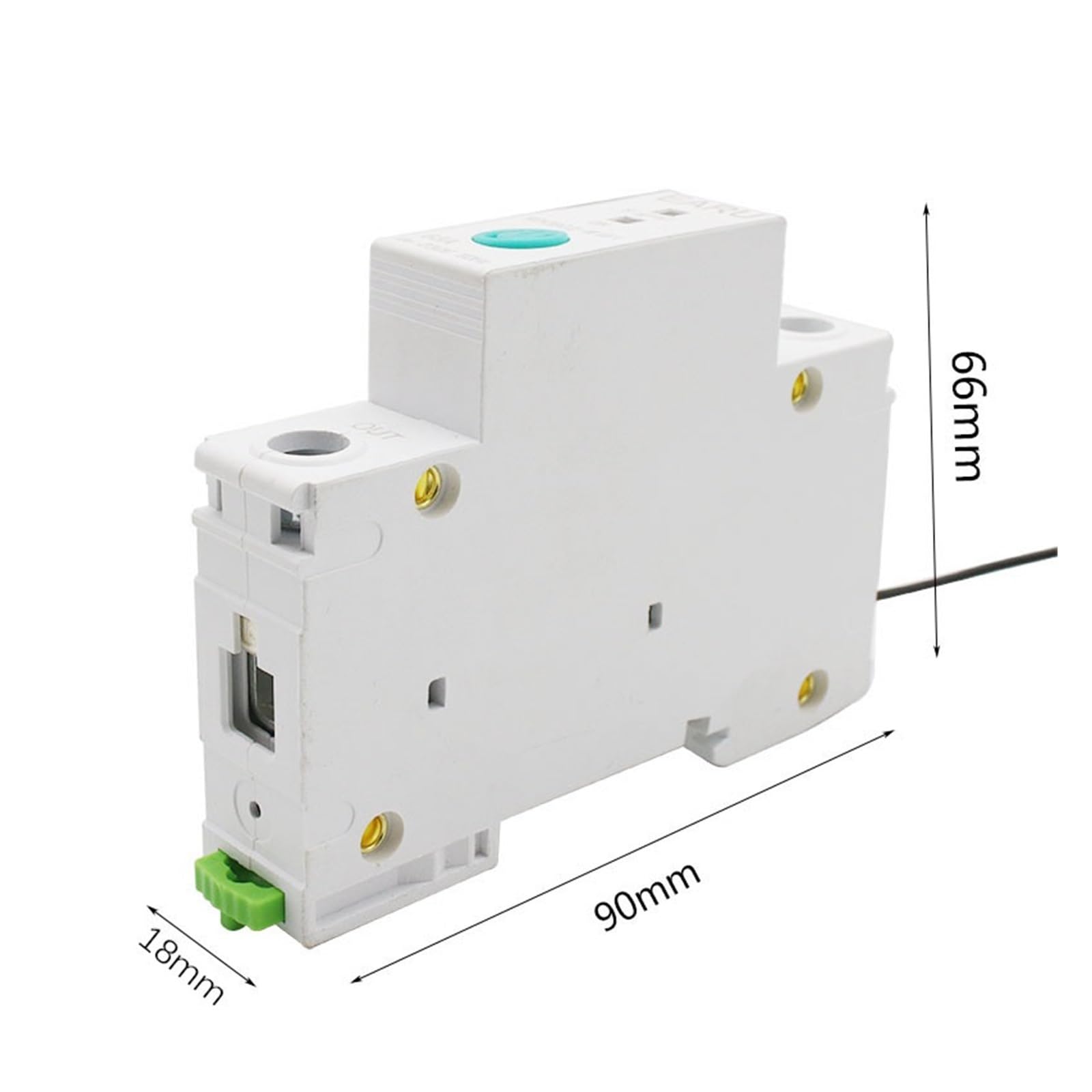Medidor de energía Inteligente WiFi con Carril DIN 1P, Consumo de energía, medidor de KWh, Interruptor de Circuito, voltímetro de relé for hogar Inteligente Monitor de energía del hogar
