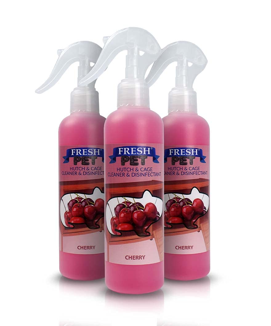 Trade Chemicals 3 x 250ml FRESH PET - Rodent Specialist Disinfectant - Rabbit Hutches and Cages (CHERRY) — image 1