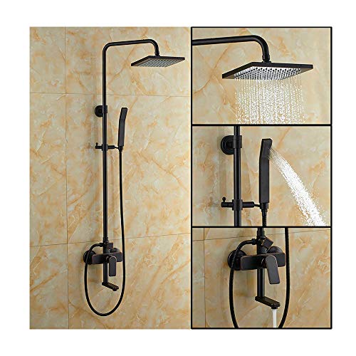 Système de douche anti-calcaire eau chaude froide à poignée unique