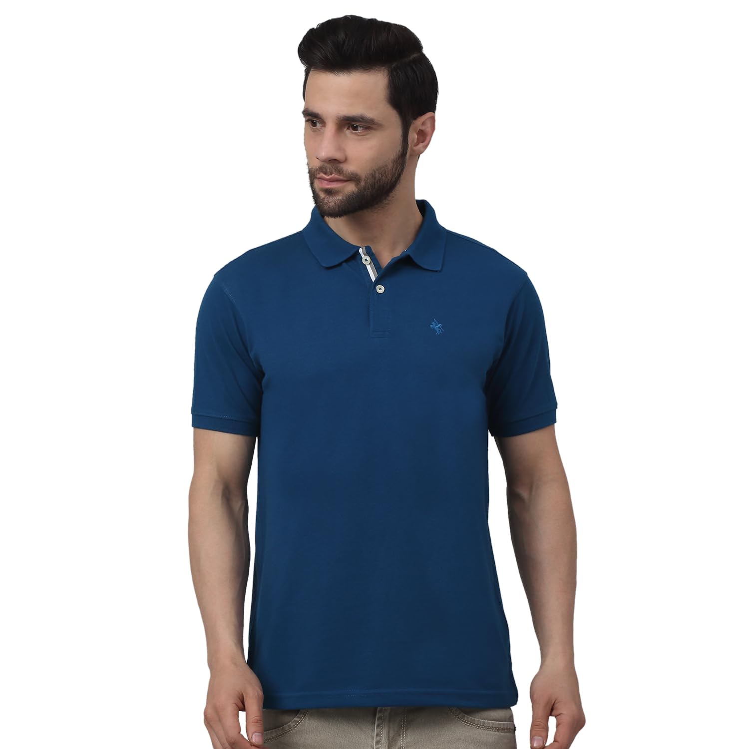 cantabil Men's Solid Modern Fit T-Shirt-picture-40