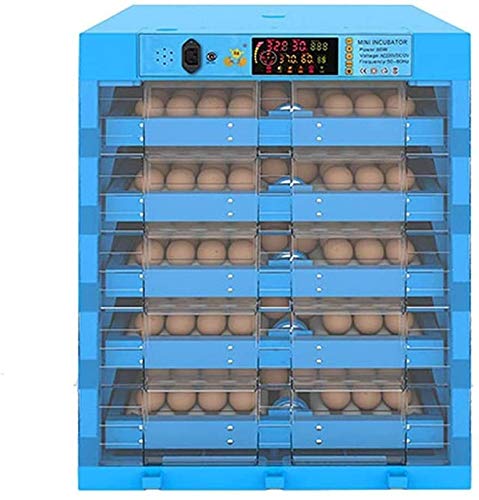 Brutmaschine Vollautomatisch 320 Hühner Eier Brutgerät, Intelligent Brutautomat mit LED Temperatur…