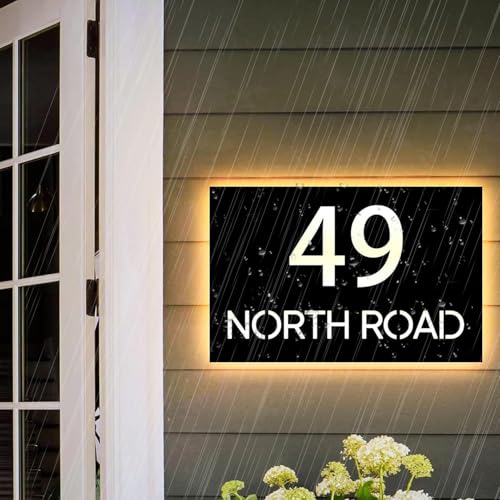 Numeri Civici LED Personalizzati, design adatti al tuo stile, numeri civici illuminati, adatti per insegne luminose esterne