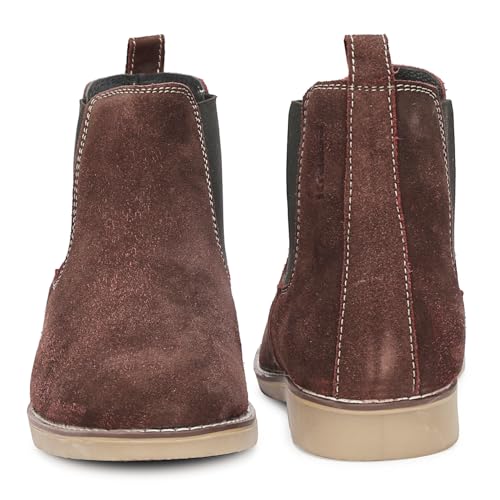 Image of Kraasa Men's Chelsea Boots for Men, Premium Vegan Leather, Fashion Ankle, Modern Casual, Smart Casual & Formal Footwear