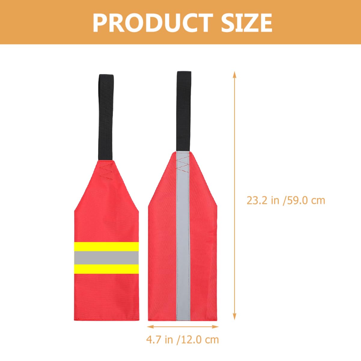 Toyvian Estandarte De Seguridad Pequeño Enganche Bandera De Seguridad De Kayak Accesorios De Kayak Banderas De Seguridad para Canoas Tela Oxford