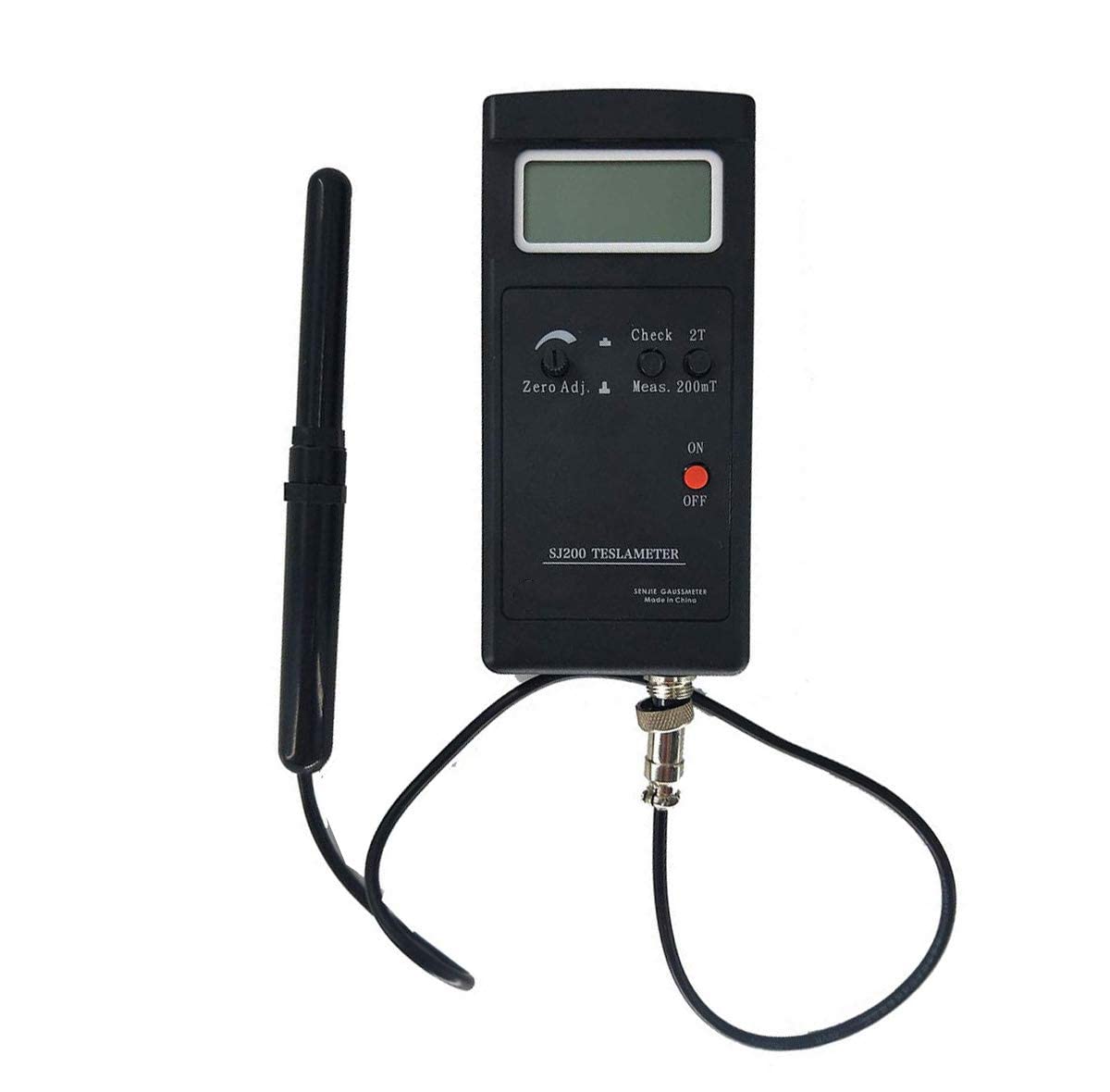 Tesla Meter Gaussmeters Surface Magnetic Field Tester Measuring Digital Display Range 0 to 200mT to 2000mT