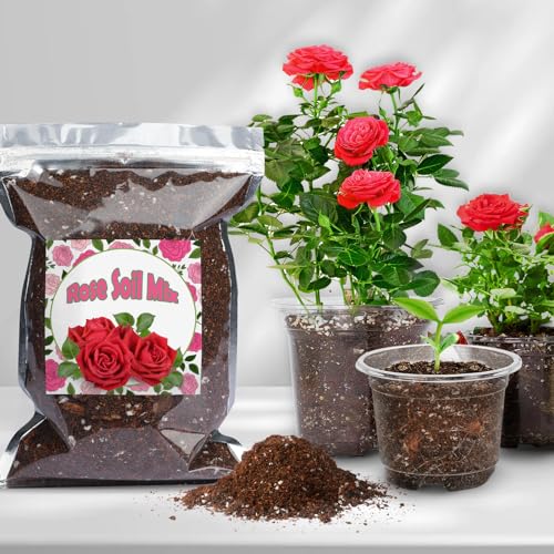 Doter Organic Rose Soil Mix, Indoor Plants Potting Mix for All Potted Rose, Grow Healthy houseplants Indoors - Thumbnail 4