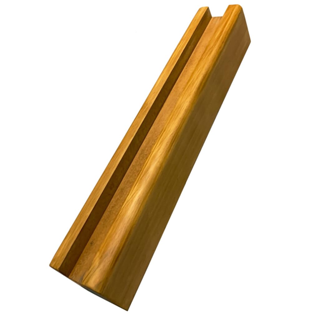 Cabilock Full Size Mirror Stand Wooden Artwork Mount Anti-Slip Full Length Mirror Holder for Living Room Office