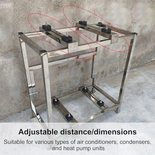 Support de climatiseur réglable en acier inoxydable pour mini split dual - 7