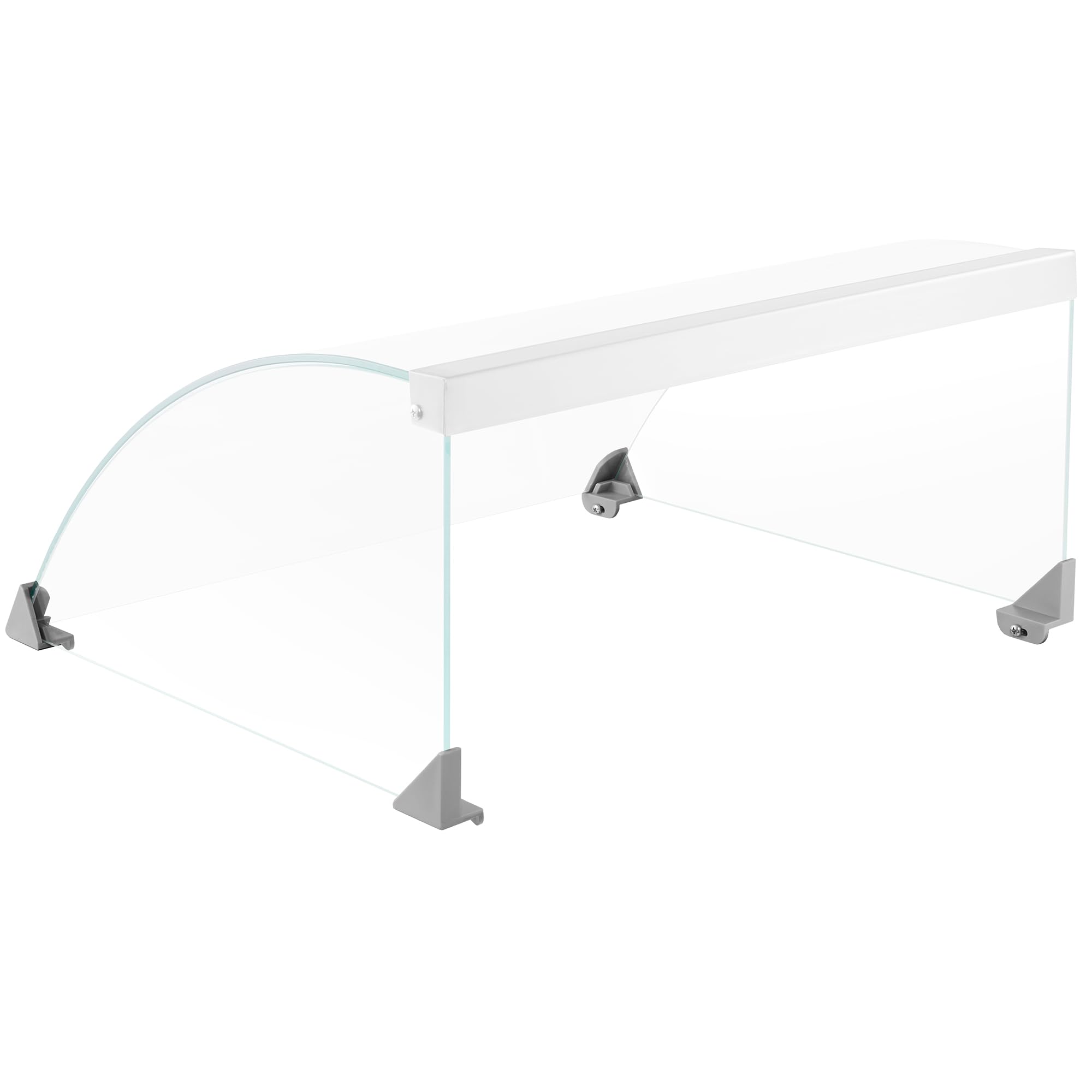 Olde Midway (Set of 4) Replacement Bracket Clips for Hot Dog Roller Machine Glass Cover Sneeze Guards