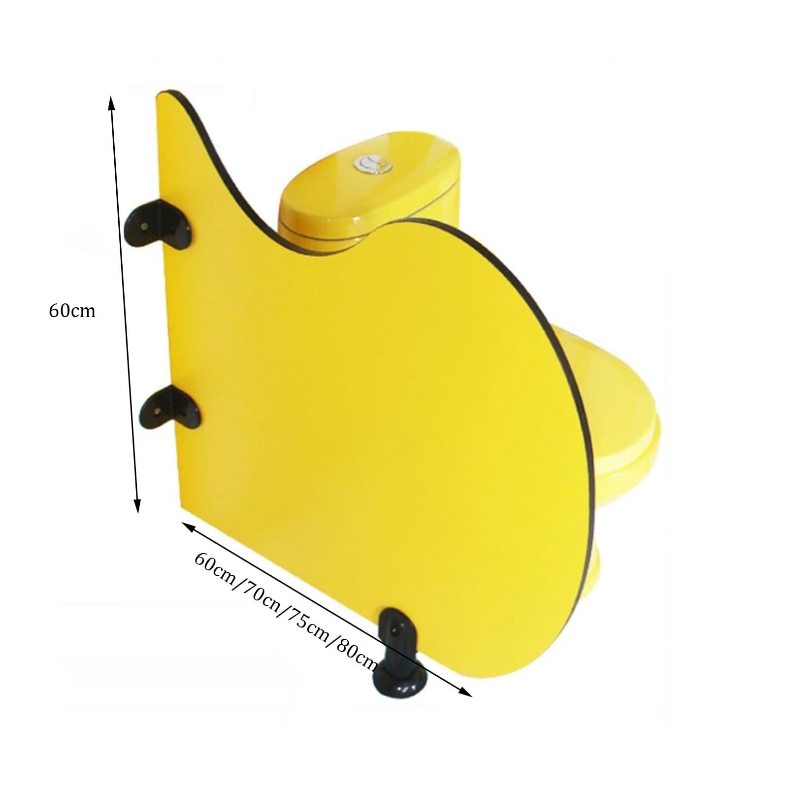 Divisorio per orinatoio in legno per bambini, bagno, WC per prescolare, altezza 60 cm x larghezza 60 cm, design adatto ai bambini, migliora l'igiene e t