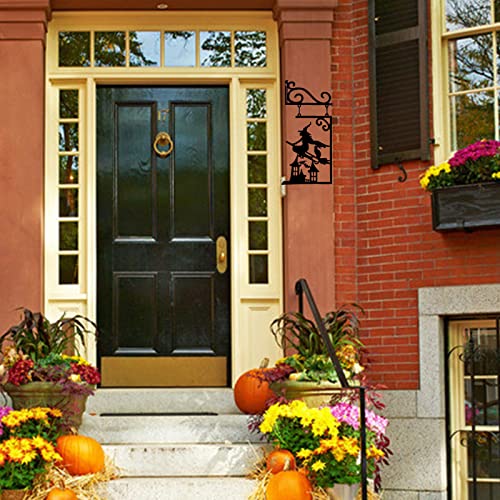 Fxtnkyy Halloween Decorations,Metal Vintage Black Witch,Metal Halloween Yard Decorations,Mysterious Witch Statue,Christmas Door Frame Decorations,For Scary Party Porch Yard (Witch) #TOP6