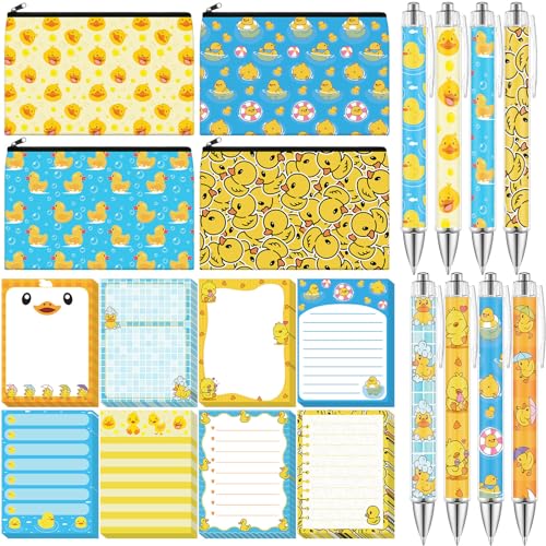 Stylos à bille canard amusants 1,0 mm et trousses à crayons fournitures de bureau femme