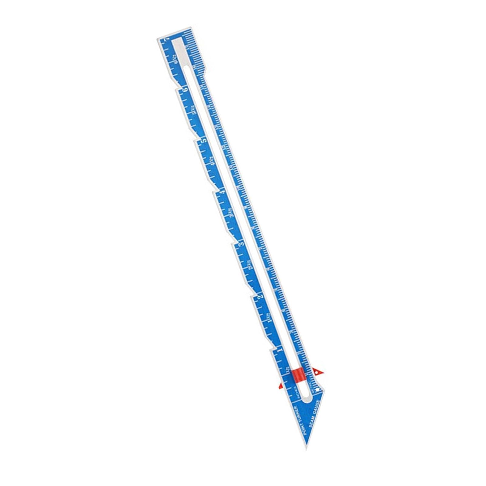 Hsioluted Blue Sewing Gauge Calliper Sewing Measuring Tool Ruler Tailor Ruler Quilting Accessories For Fabric Craft Tailor Gauge Fabric Quilting Accessories