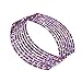 16PCS Bling Bling Autocollants de Roue de Vélo, MoreChioce 18 Pouces Bande Réfléchissante de Jante de Jante Bande Autocollant Réflecteur Étanche pour Motos Voiture Électrique,Violet