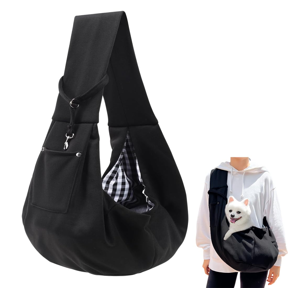 Bolsa de Viaje para Perros, Bolsa de Viaje Regolable para Perros Pequeños, para CaneGatto Hasta 7.5 KG, por Viaje, Ciclismo, Passeggiata